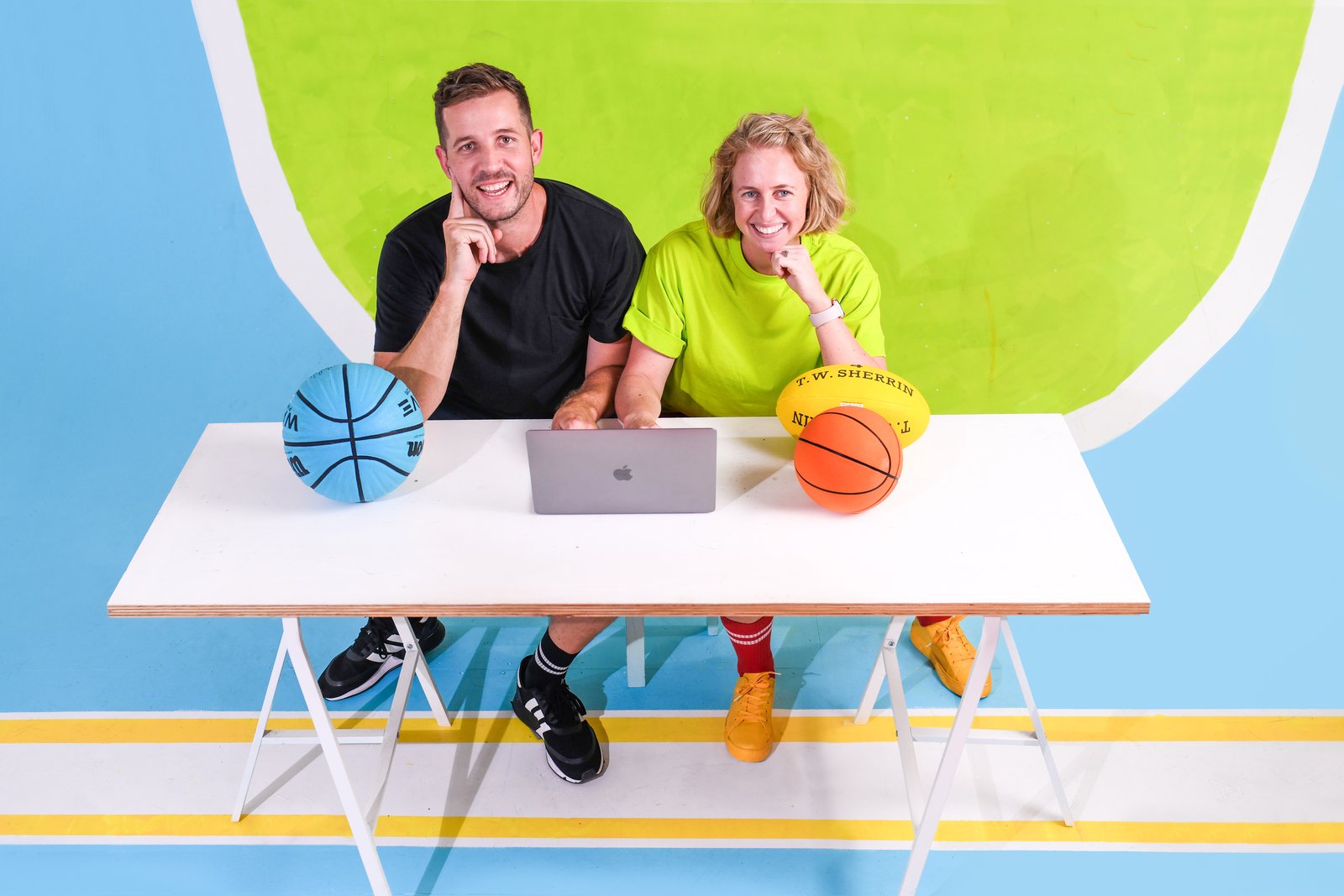 The Just Play founders at the office