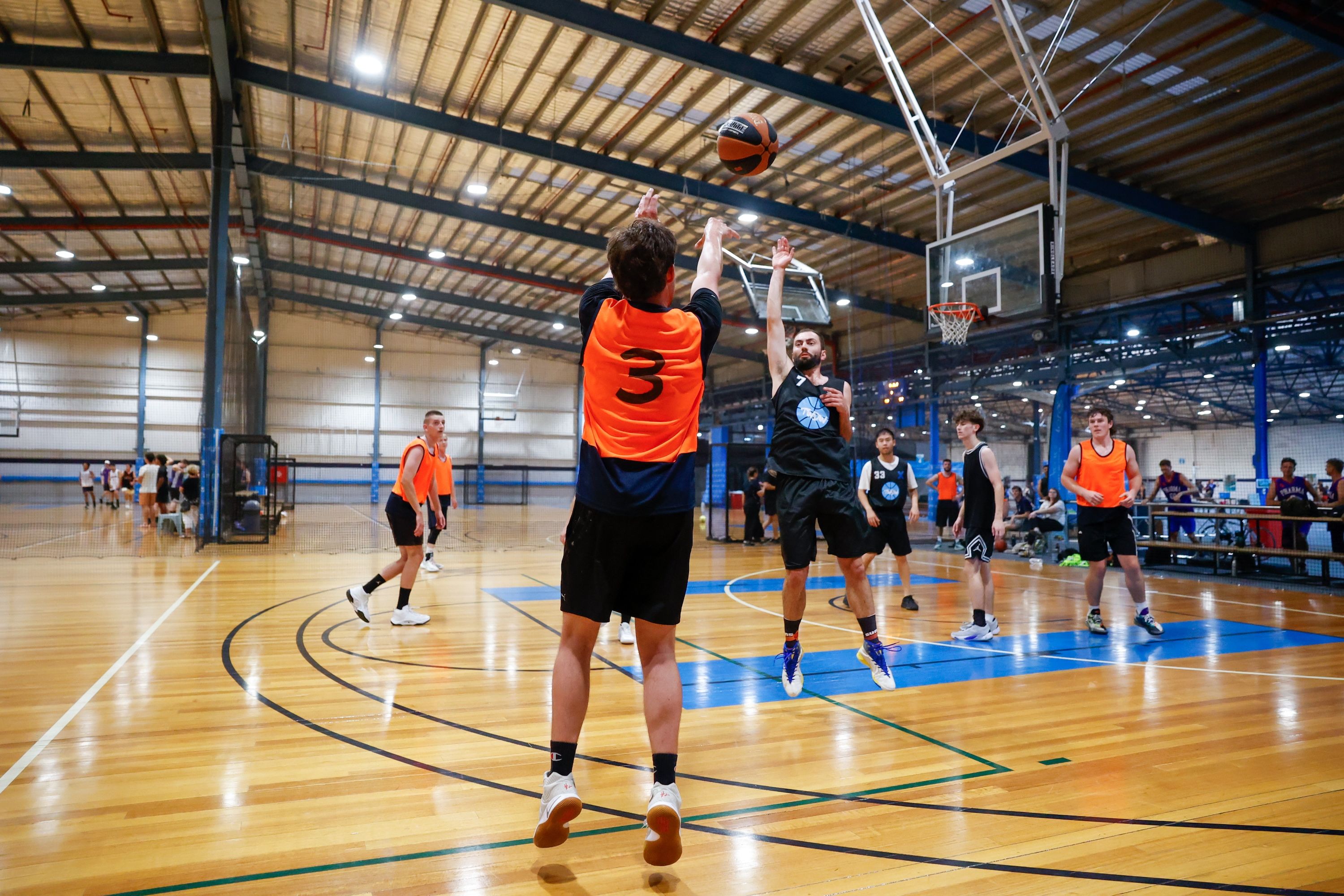 Basketball court at Sydney Secondary College, Blackwattle Bay Campus