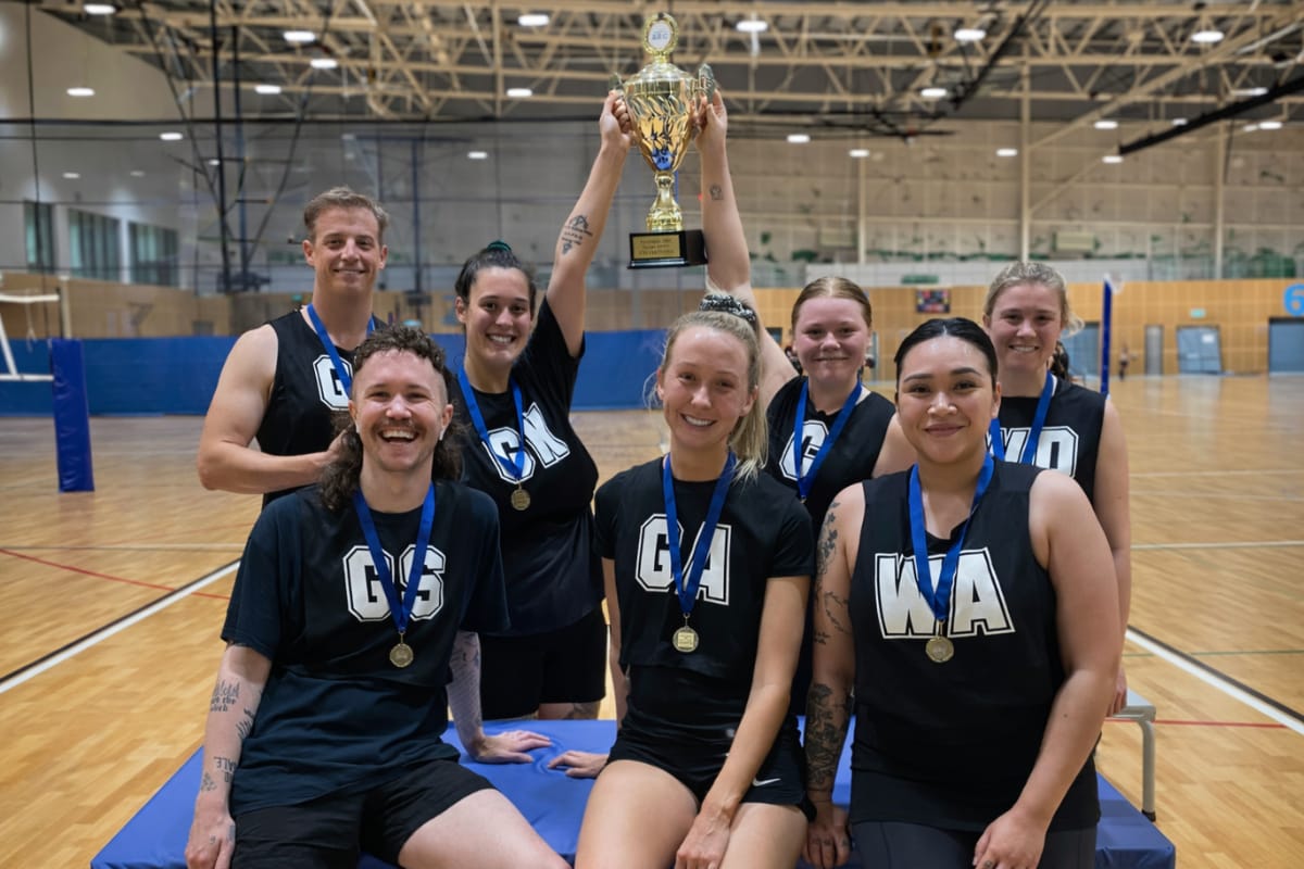 Netball court at Richmond High School Sports Courts