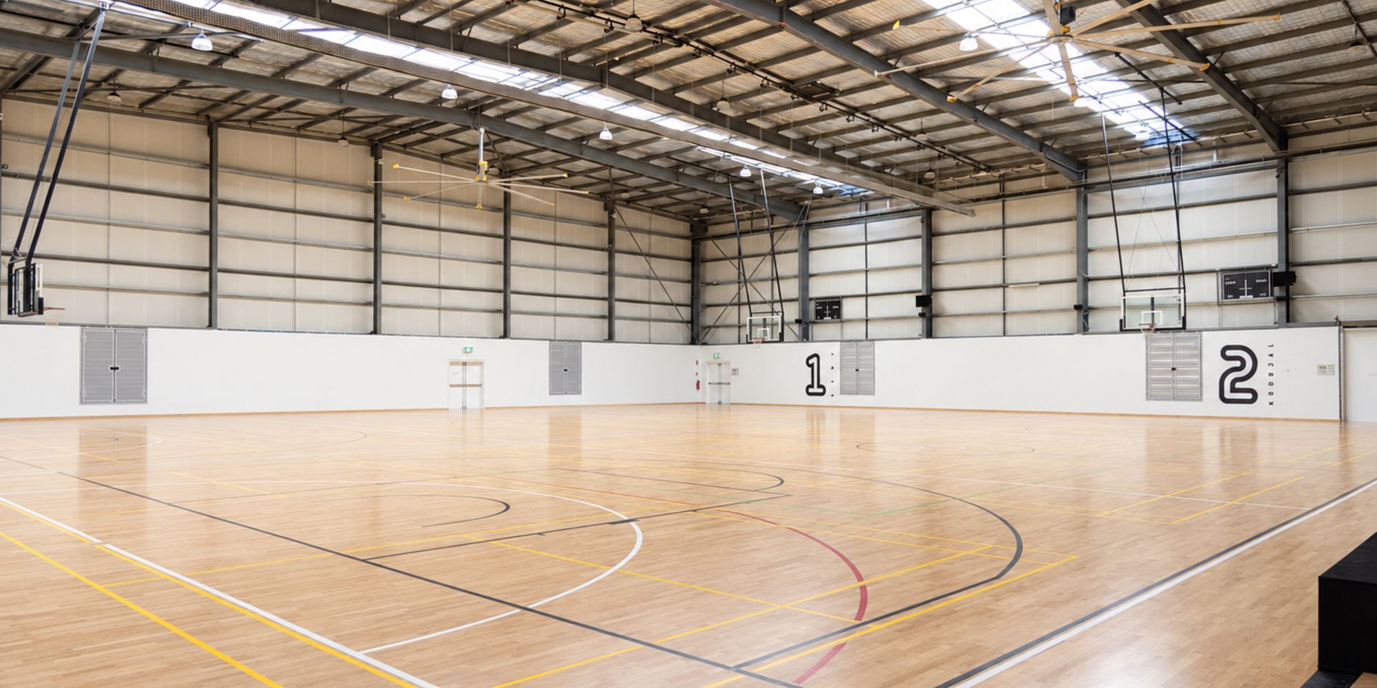 Netball court at Swan Active