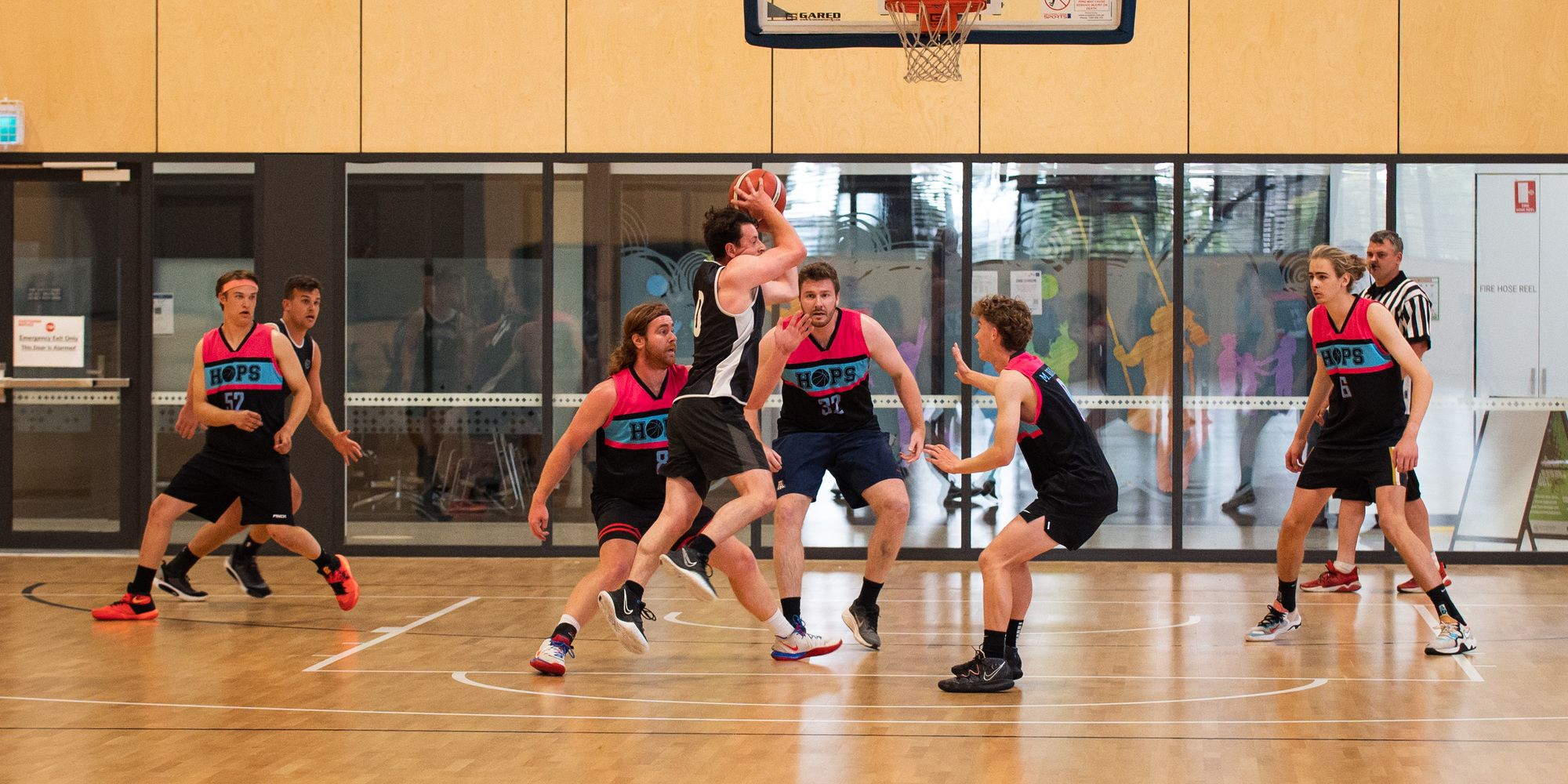 Basketball court at St Clair Recreation Centre