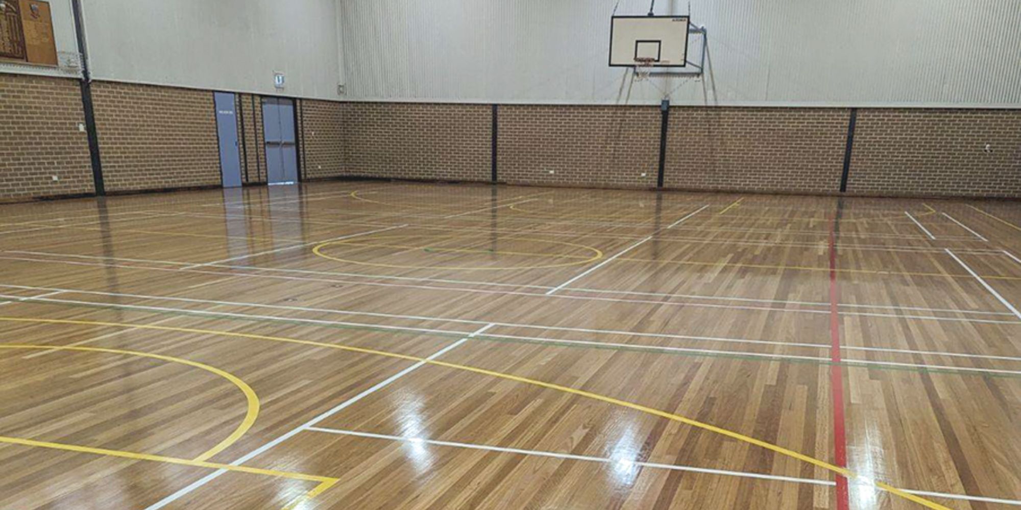 Basketball court at Caringbah High School