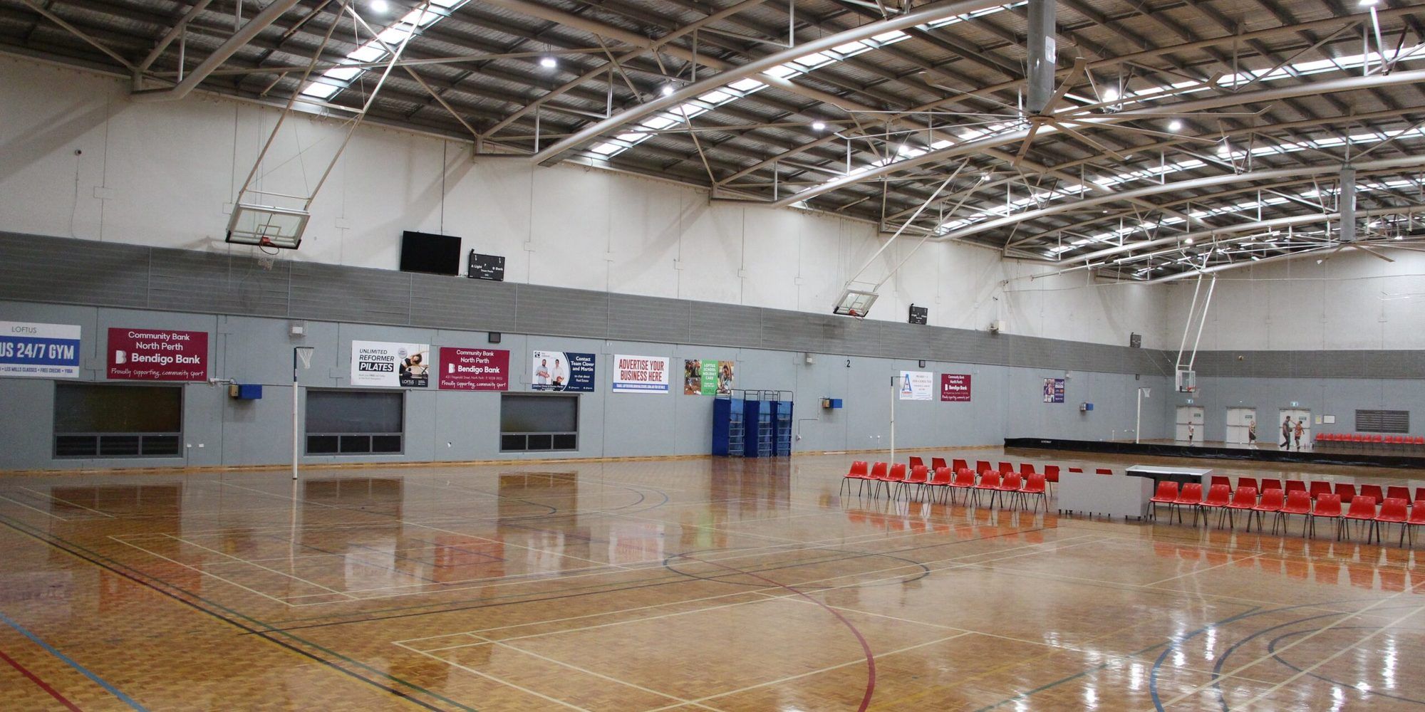 Basketball court at Loftus Recreation Centre