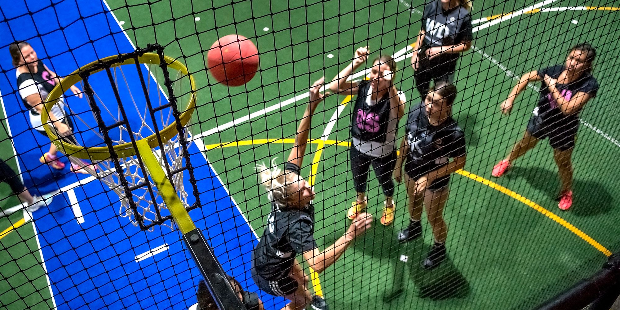 Basketball court at Brisbane City Indoor Sports