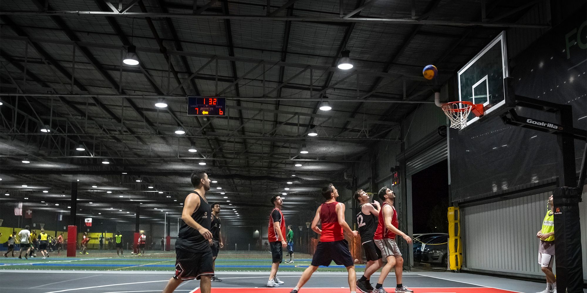 Basketball court at Brisbane City Indoor Sports
