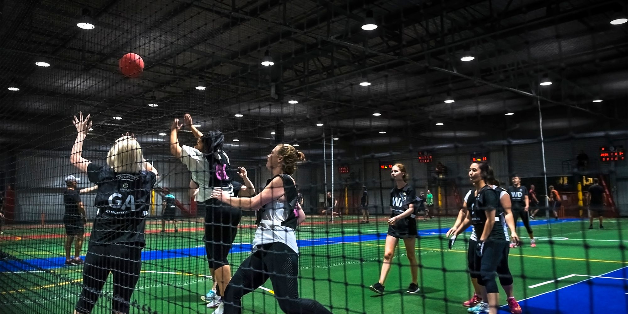 Basketball court at Brisbane City Indoor Sports