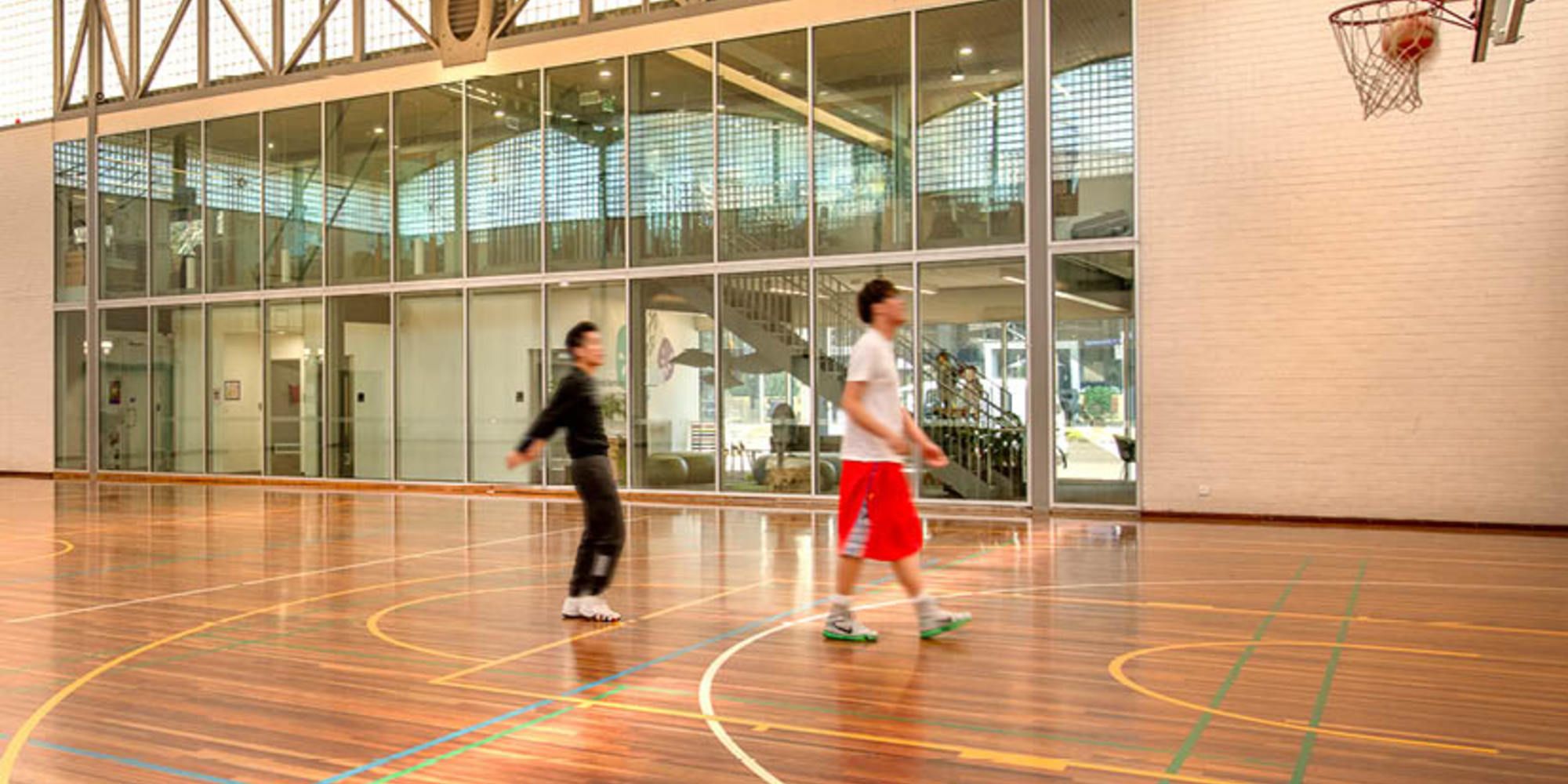 Basketball court at Carlton Baths