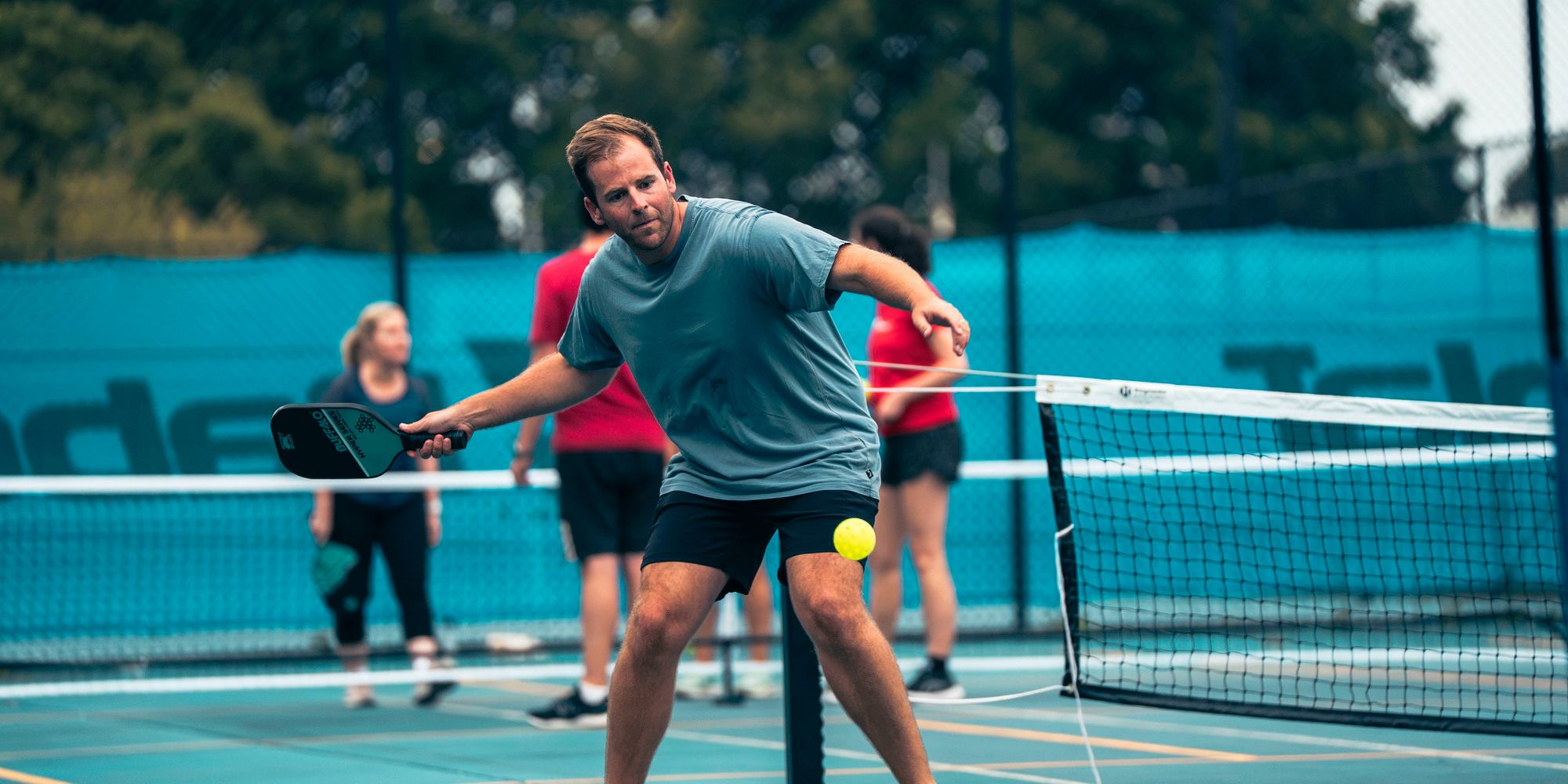 Pickleball court at Malpass Tennis Centre (Heath Park)